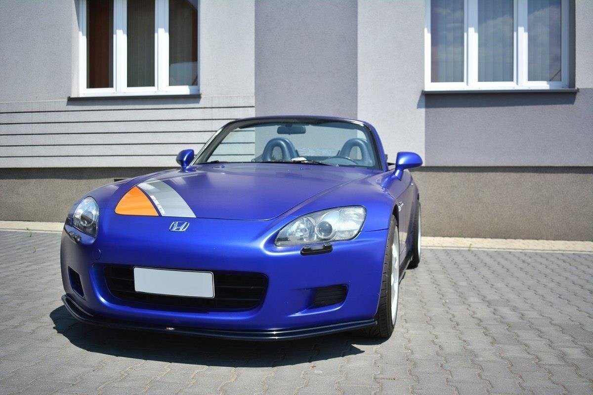 Street+ Spoilerlippe Front Ansatz V.1 passend für Honda S2000 schwarz Hochglanz