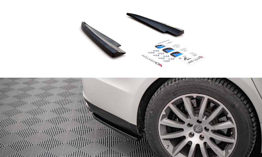 Diffusor Flaps passend für Maserati Ghibli Mk3 schwarz Hochglanz