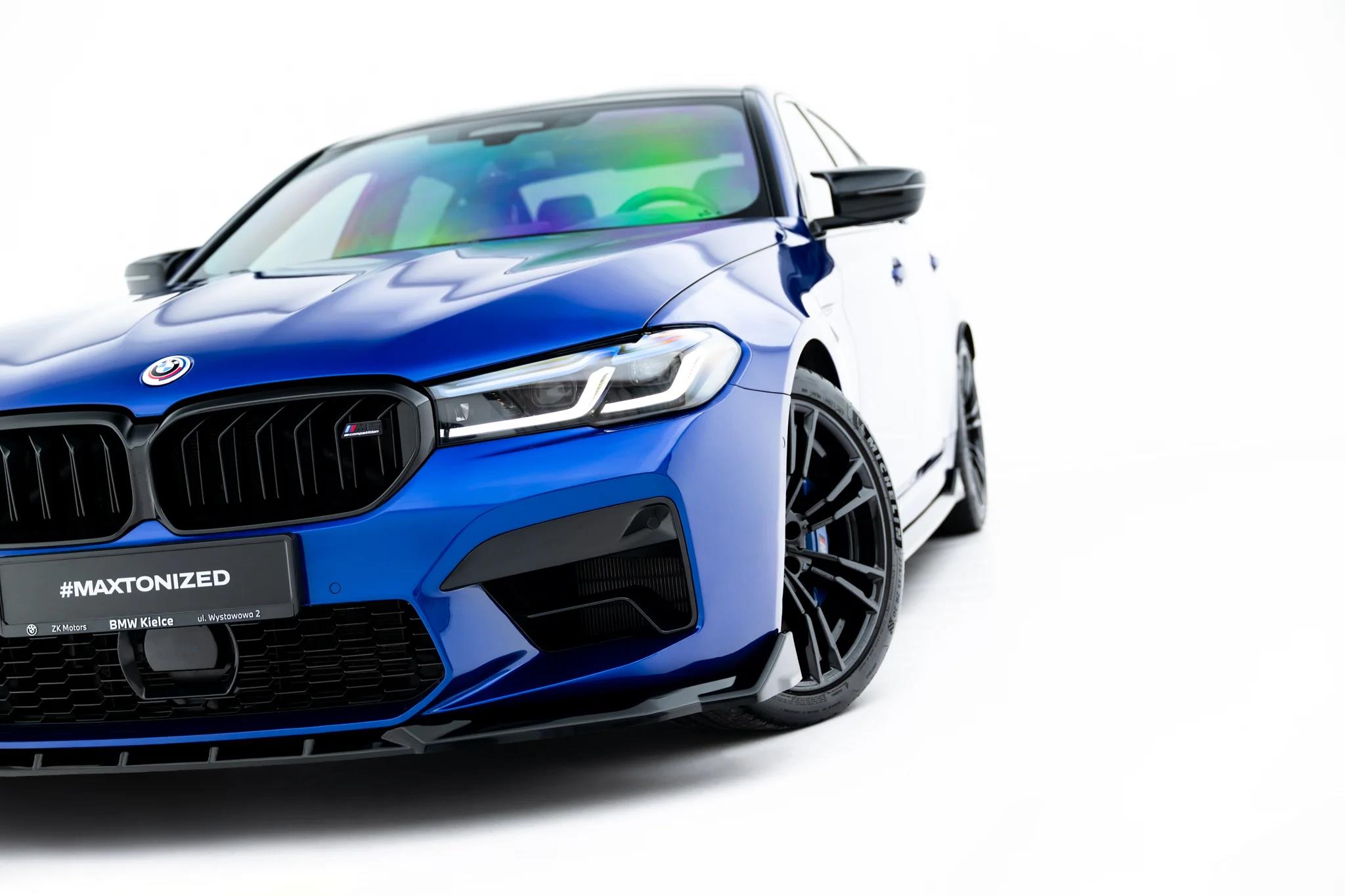 Frontlippe V.4 passend für BMW M5 F90 Facelift schwarz Hochglanz