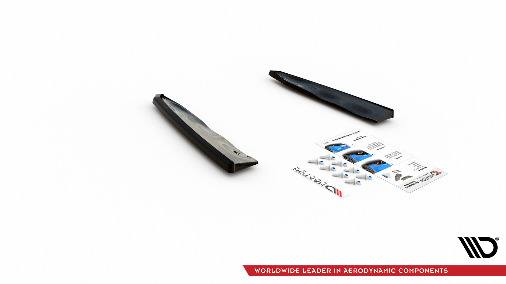Street+ Heck Ansatz Flaps passend für BMW X5M F95 / F95 FL schwarz Hochglanz