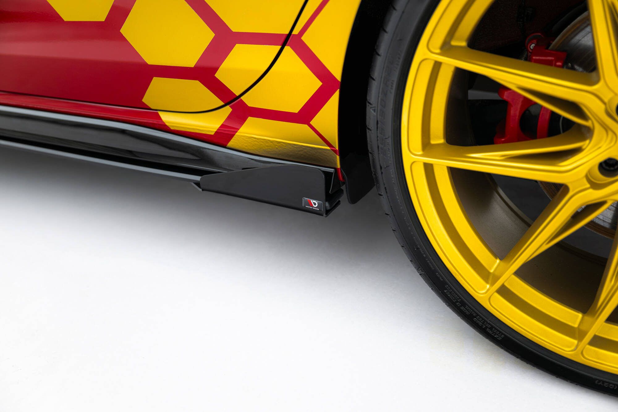 Street Pro Seitenschweller Leisten + Flaps passend für VW Golf GTI Clubsport Mk8 FL schwarz Hochglanz