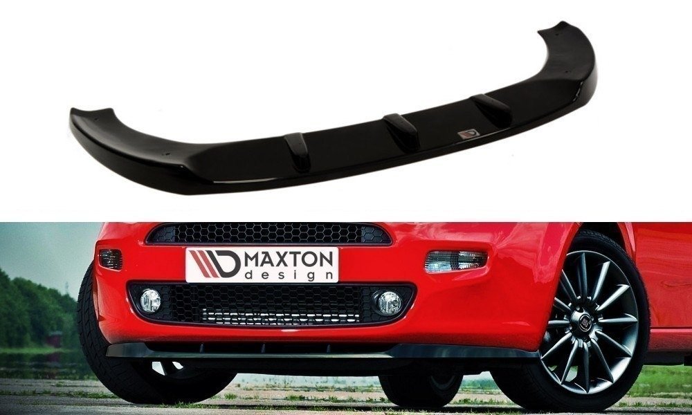 Street+ Spoilerlippe Front Ansatz passend für Fiat Punto Standard schwarz Hochglanz