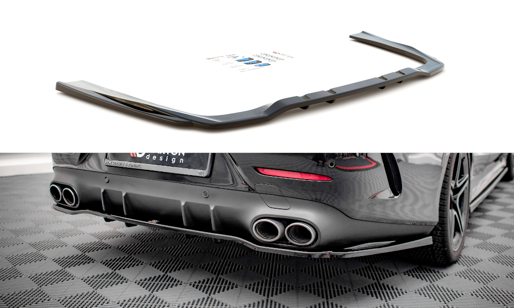 Street+ Mittlerer Diffusor RACE Heck Ansatz passend für Mercedes-AMG CLS 53 C257 schwarz Hochglanz