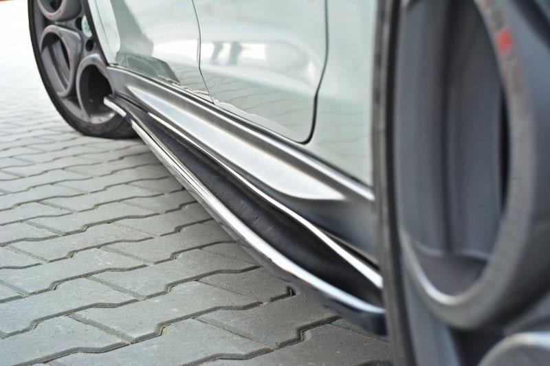 Street+ Seitenschweller Leisten V.1 passend für Alfa Romeo Giulietta schwarz Hochglanz