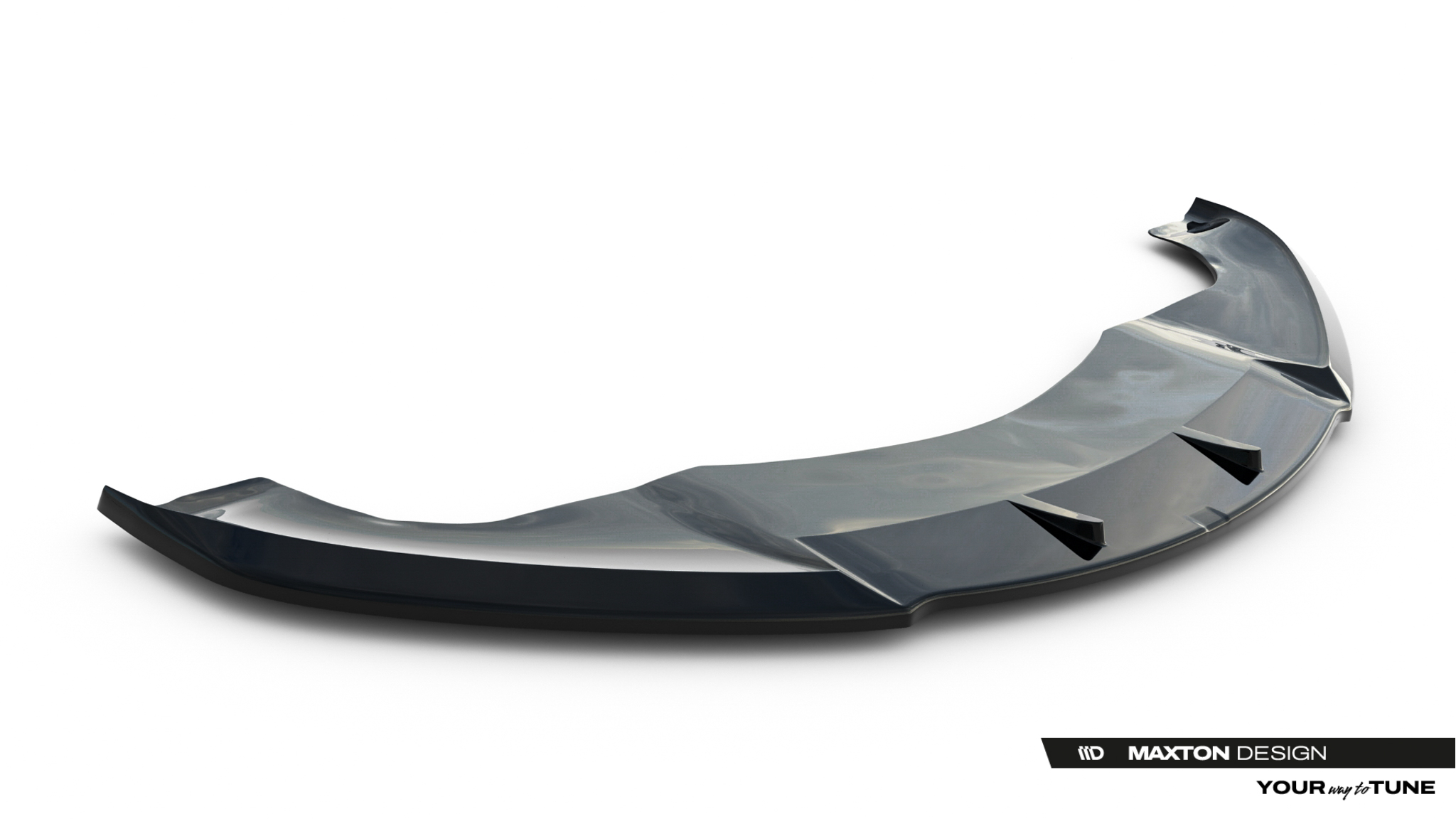 Frontlippe V.1 passend für Tesla Model S Mk1 schwarz Hochglanz