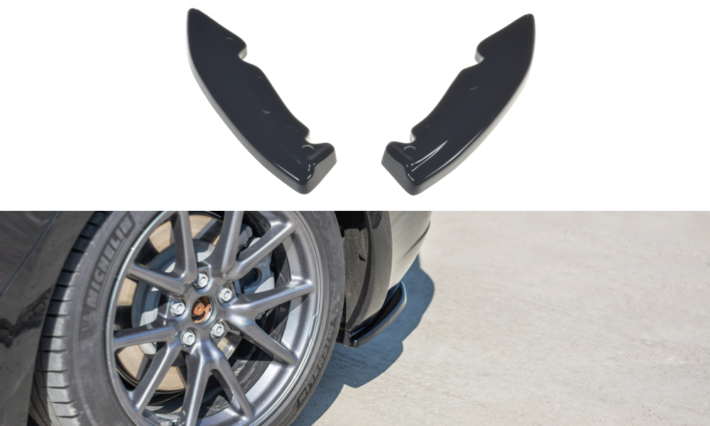 Diffusor Flaps passend für Tesla Model 3 schwarz Hochglanz