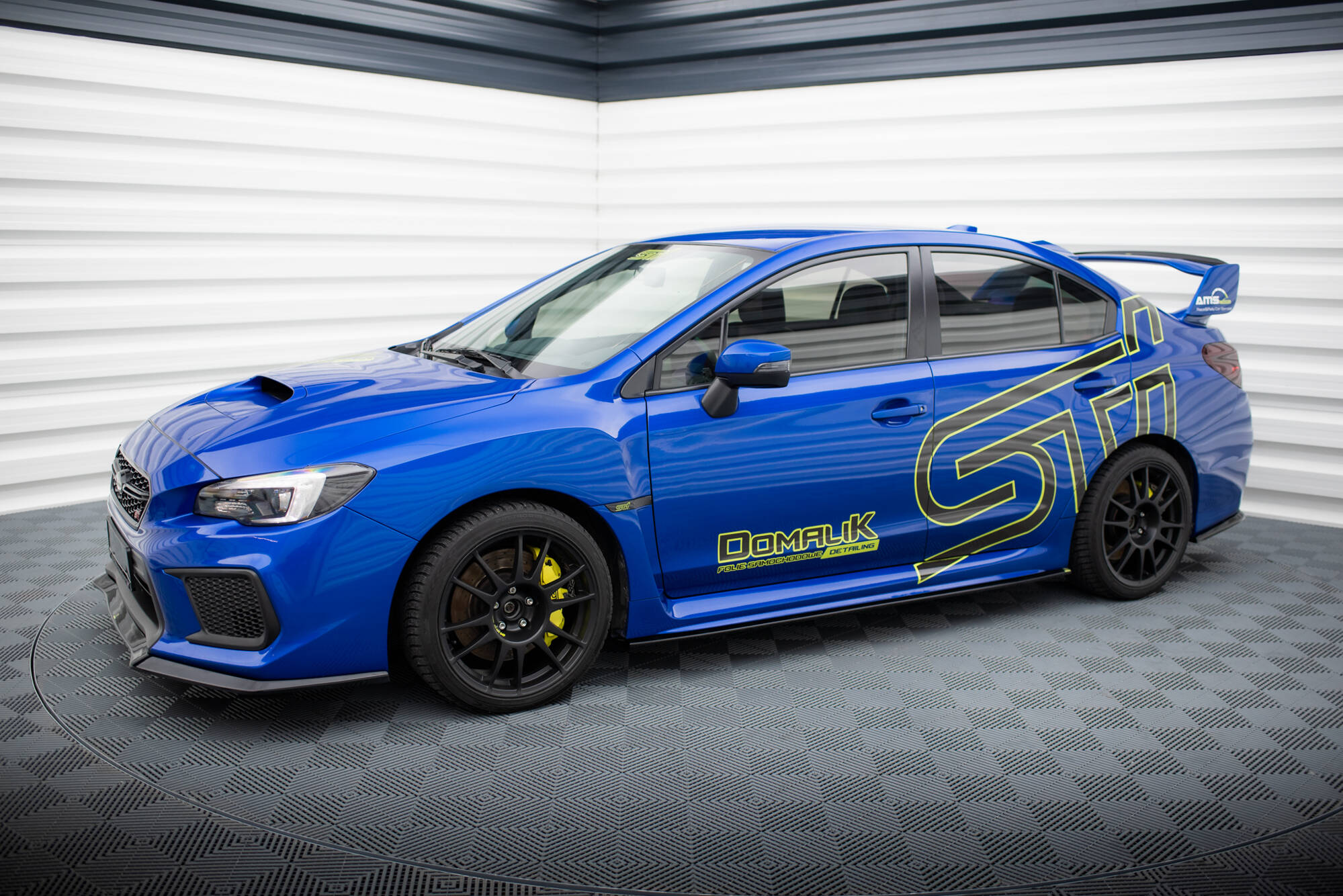 Street+ Seitenschweller Leisten V.2 passend für Subaru WRX STI Mk1 schwarz Hochglanz