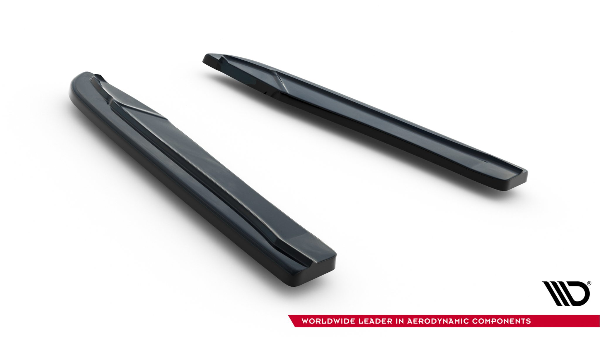 Heck Ansatz Flaps Diffusor für Skoda Octavia RS Mk3 / Mk3 FL Hatchback / Kombi schwarz Hochglanz