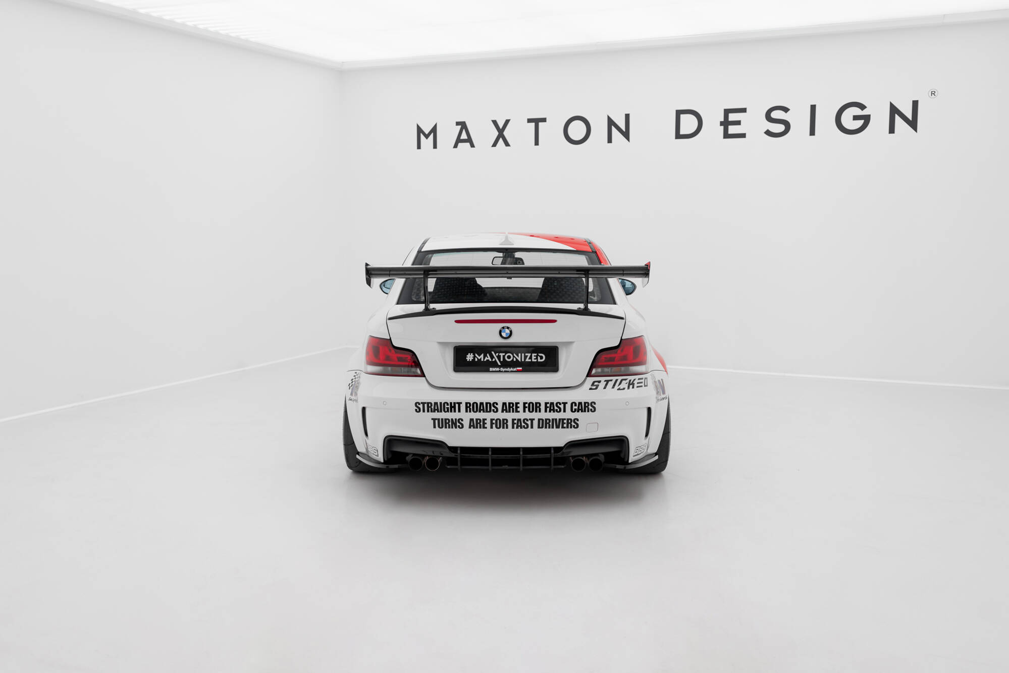 Carbon Heck Spoiler Heckflügel Standfuß Innen V.1 passend für BMW 1er M E82