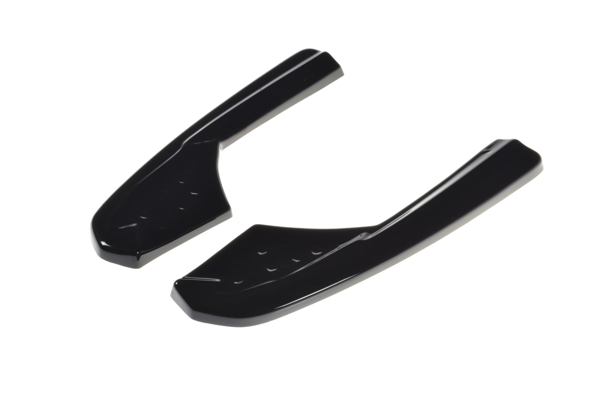 Heck Ansatz Flaps Diffusor für Audi RS3 Limousine 8V Facelift schwarz Hochglanz