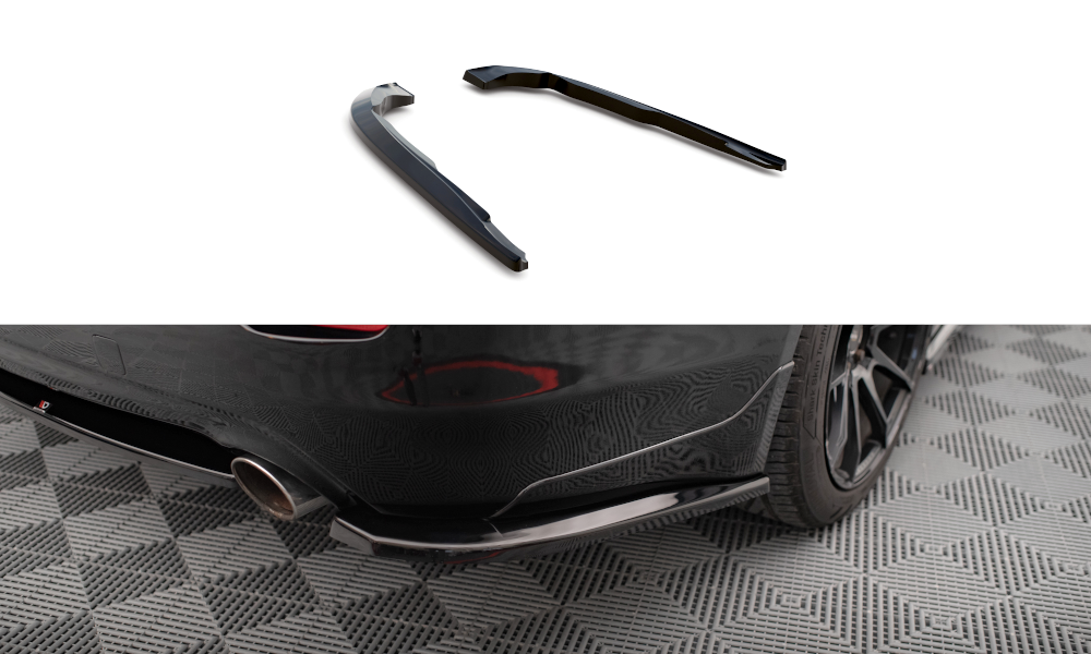 Diffusor Flaps V.1 passend für Infiniti Q50 S Mk1 schwarz Hochglanz