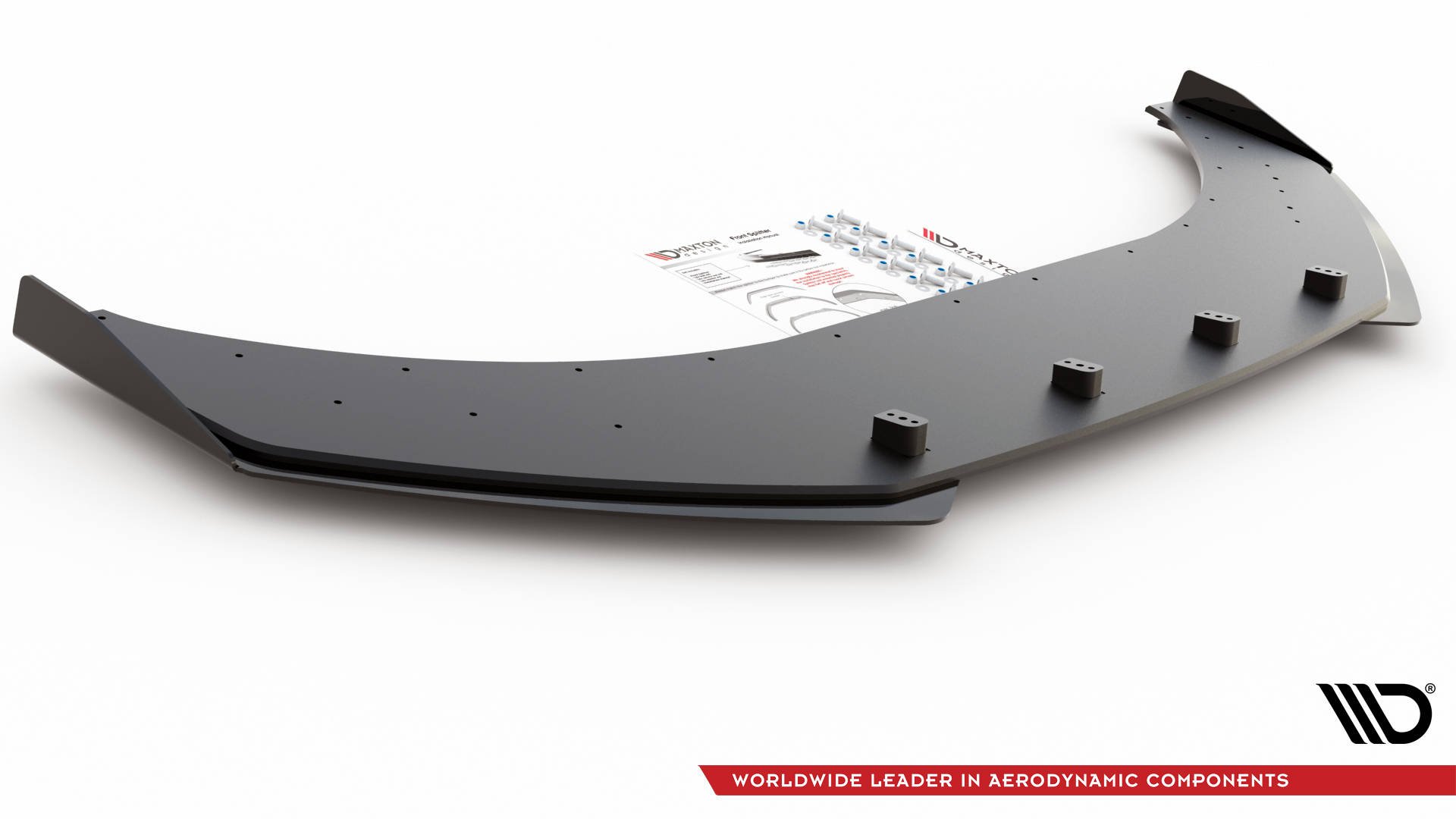 Street Pro Spoilerlippe Front Ansatz passend für VW Arteon R-Line rot+ Hochglanz Flaps