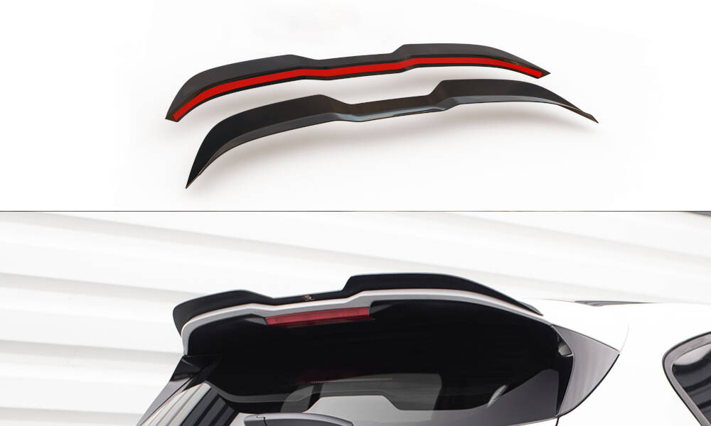 Spoiler CAP V.2 für Ford Focus Hatchback ST Mk4 schwarz Hochglanz
