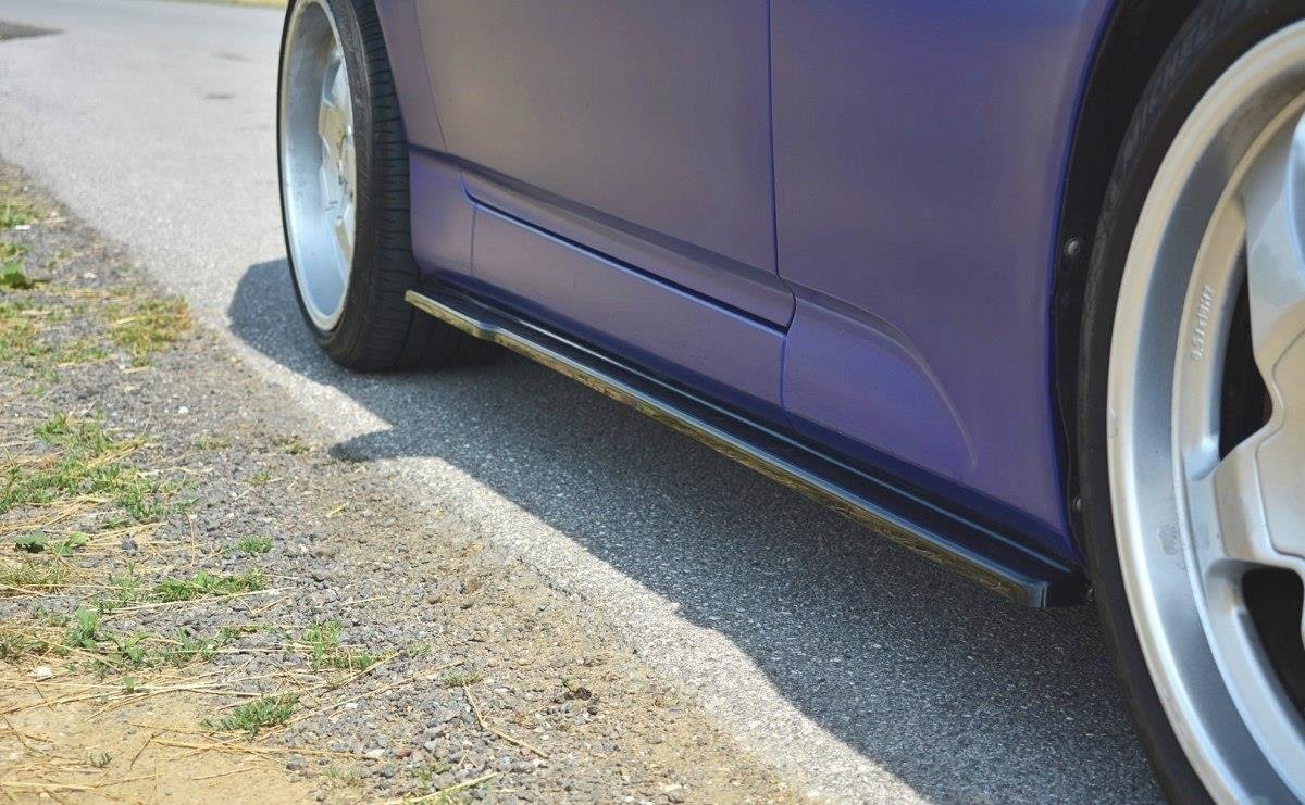 Street+ Seitenschweller Leisten passend für Honda S2000 schwarz Hochglanz