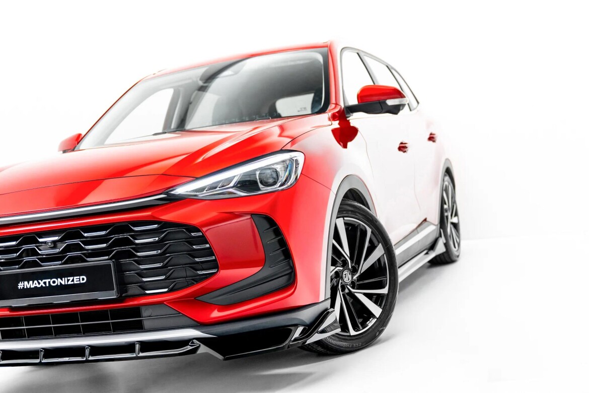 Frontlippe passend für MG ZS Mk2 schwarz Hochglanz