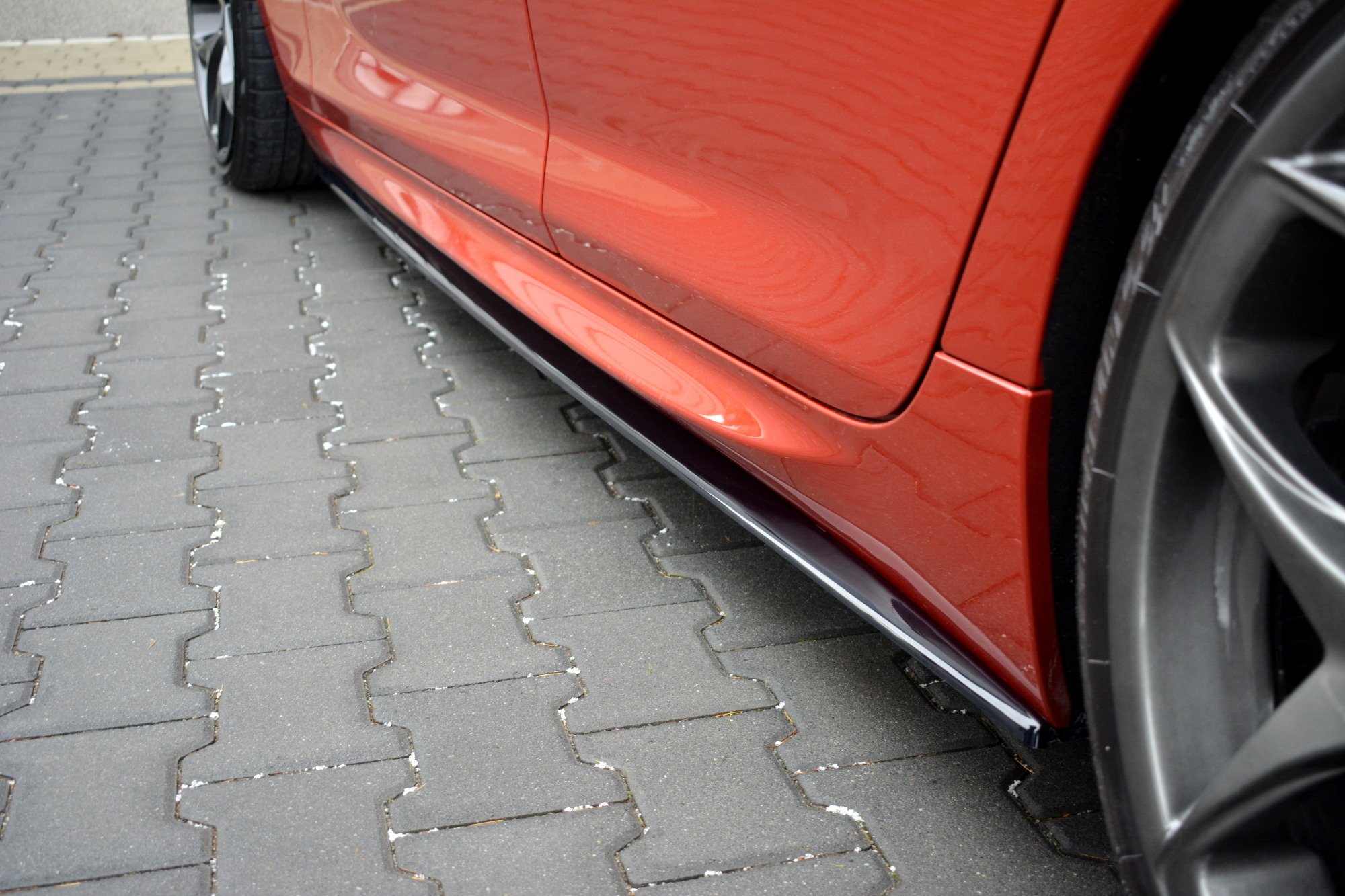 Seitenschweller Ansatz für BMW M6 GRAN COUPÉ schwarz Hochglanz