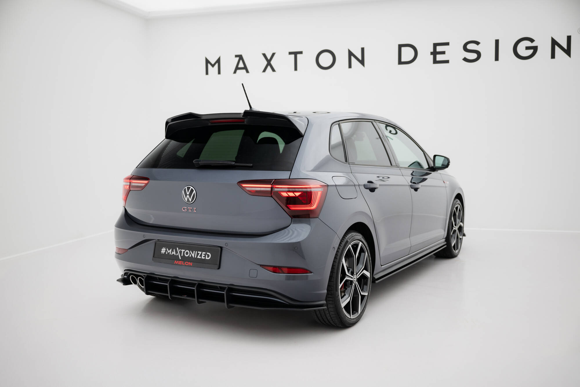 Street Pro Heckschürze Heck Ansatz Diffusor passend für VW Polo GTI Mk6 FL
