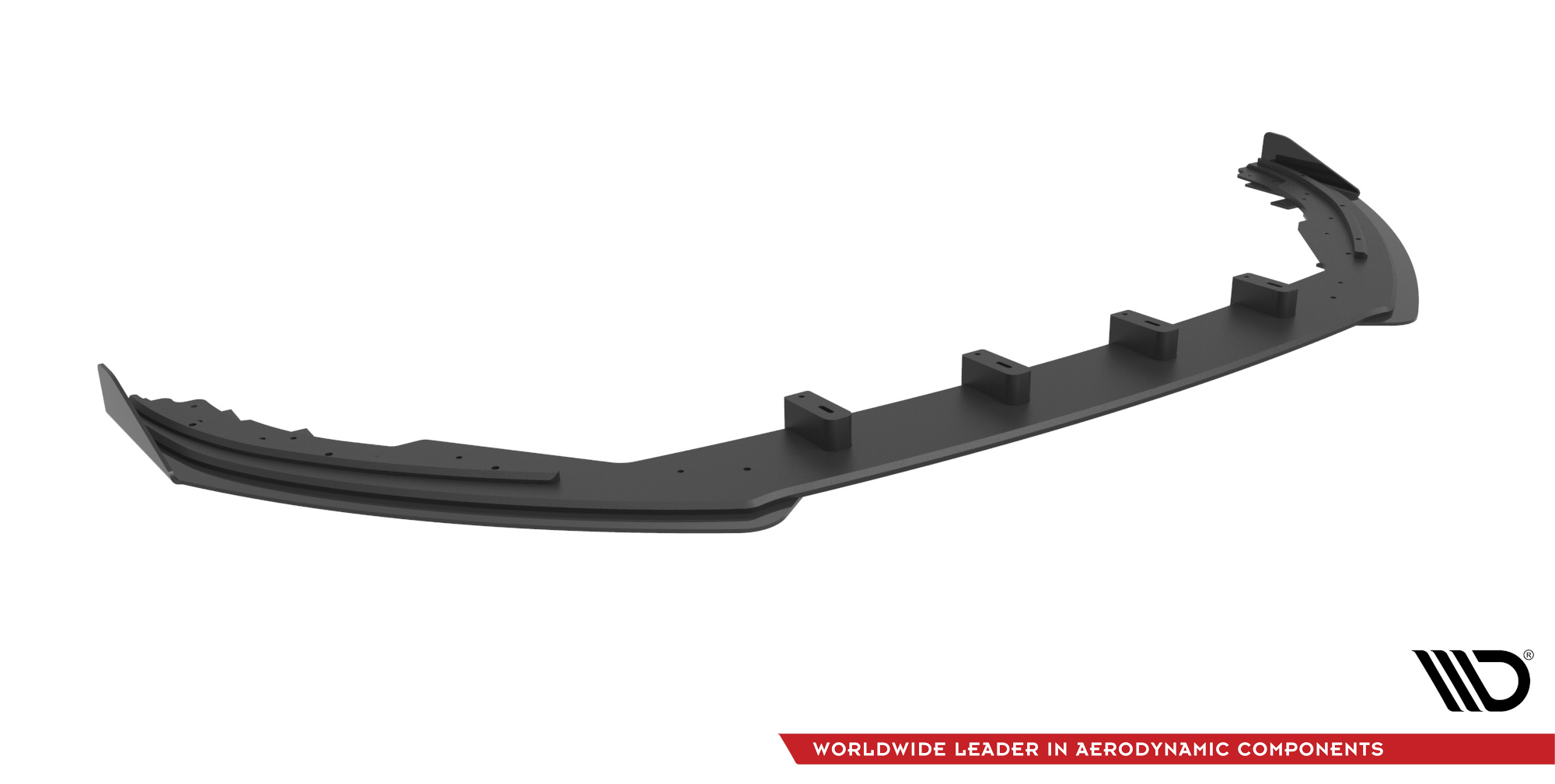 Frontlippe passend für Ford Focus ST / ST-Line Mk4 roter Kern + Hochglanz Flaps