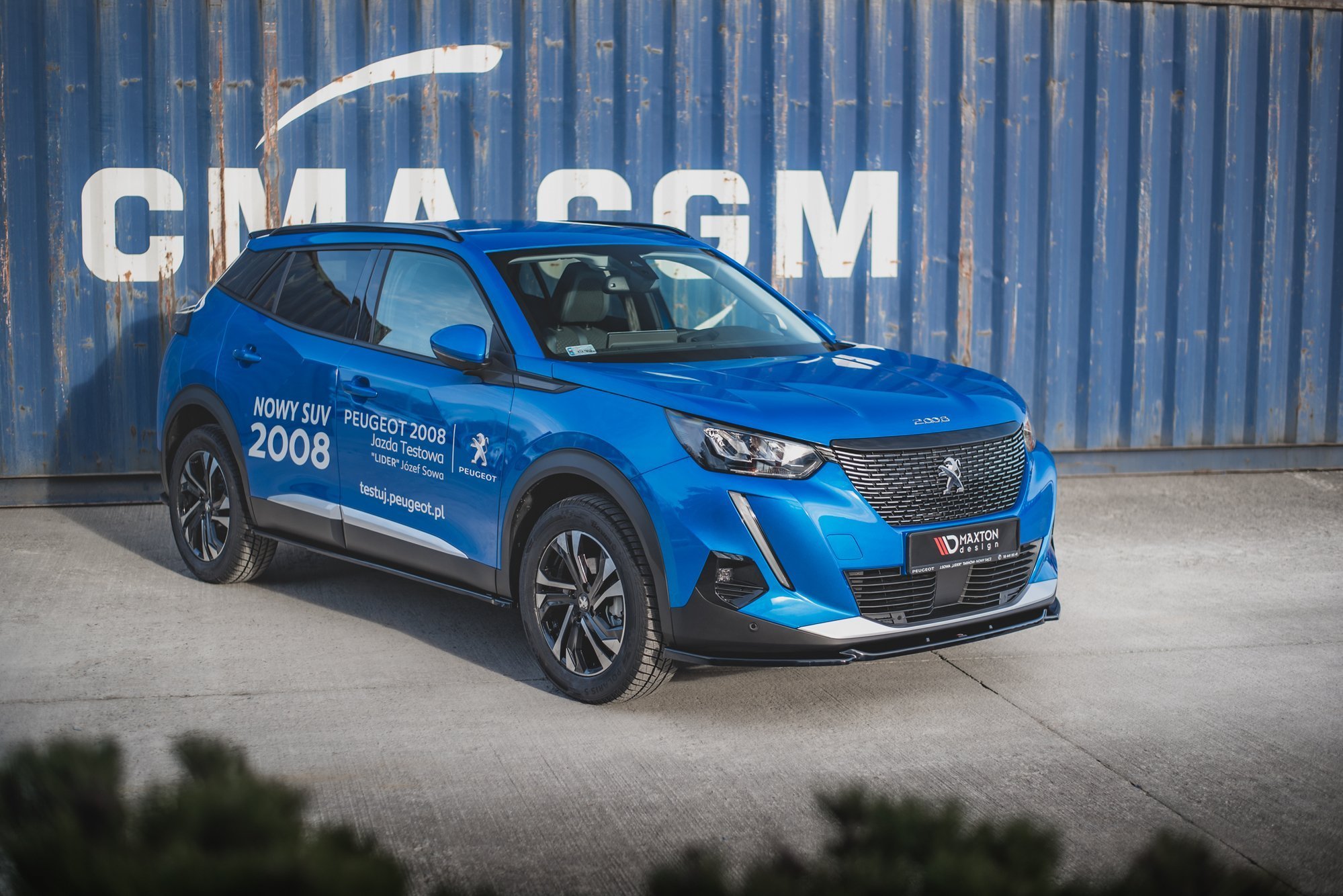 Street+ Seitenschweller Leisten passend für Peugeot 2008 Mk2 schwarz Hochglanz
