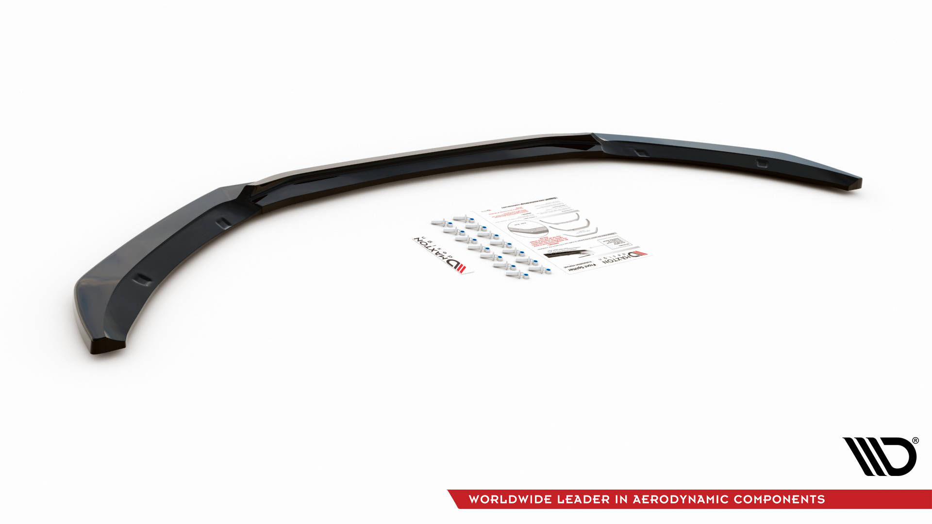 Street+ Spoilerlippe Front Ansatz V.1 passend für Jaguar XF R-Sport Mk2 schwarz Hochglanz