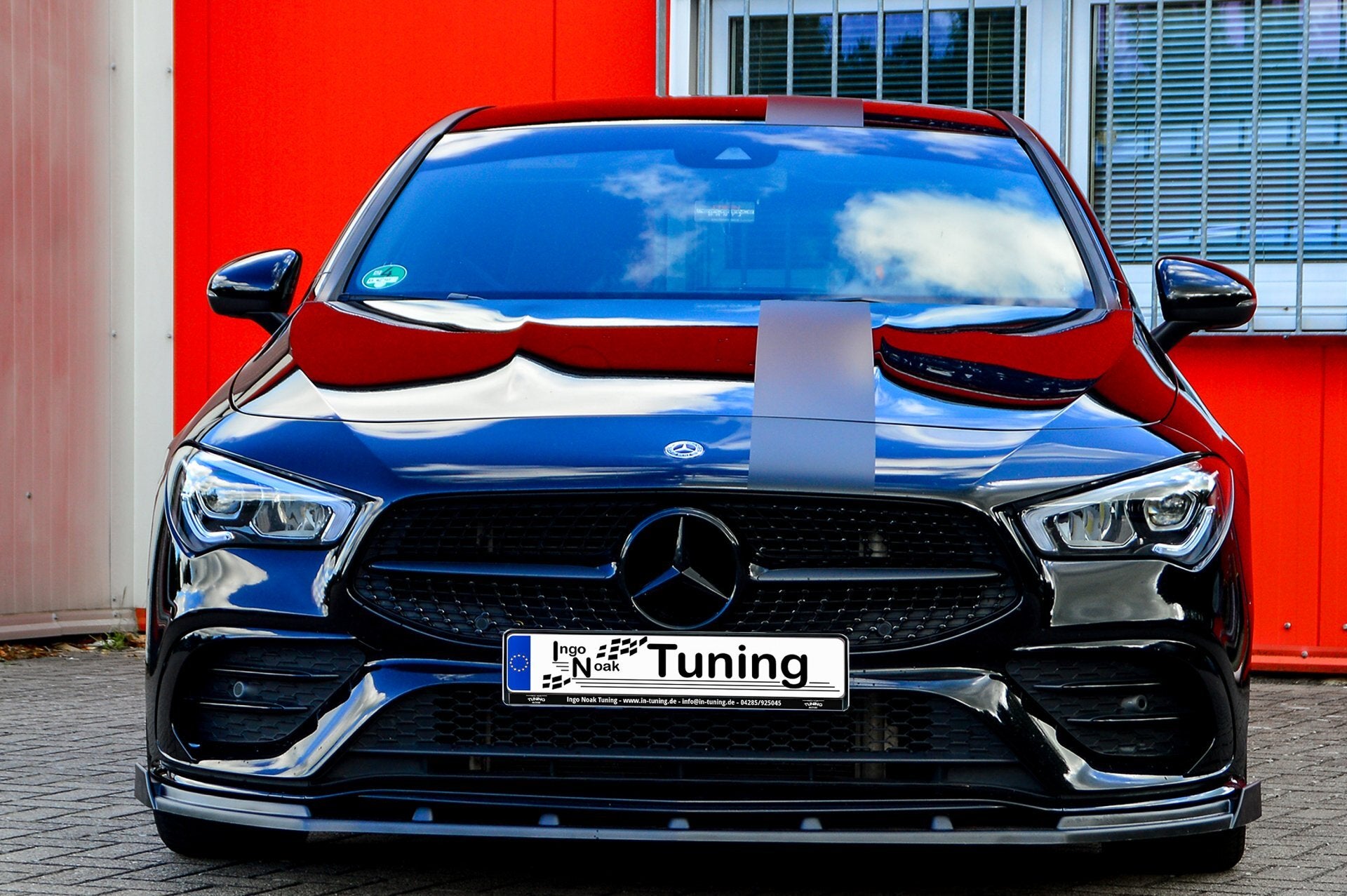 Cuplippe Spoilerlippe mit Wing ABS Mercedes CLA AMG-Line C118 X118 Carbon Optik
