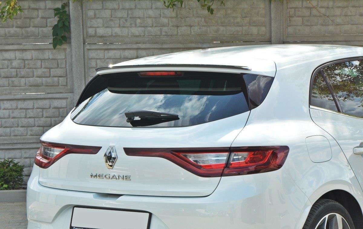 Spoiler CAP für Renault Megane Hatchback MK4 schwarz Hochglanz