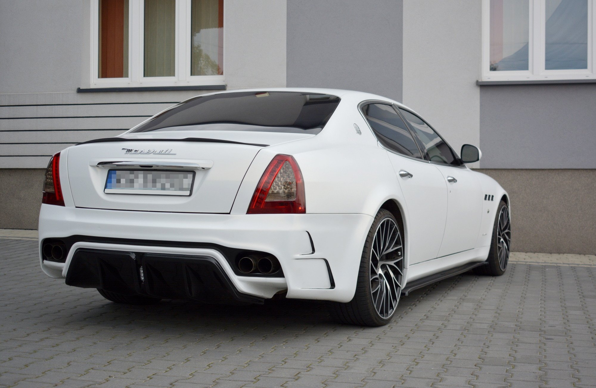 Seitenschweller Ansatz Paar passend für Maserati Quattroporte Mk5 FL schwarz Hochglanz