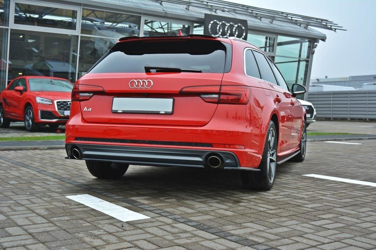 Heckansatz Audi A4 B9 S-Line schwarz Hochglanz