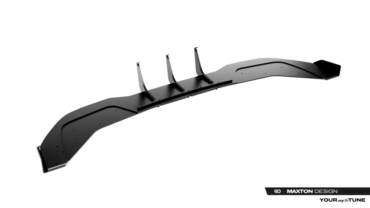 Street Pro Heckschürze passend für Cupra Leon Hatchback Mk1 Facelift schwarz matt + Hochglanz Flaps