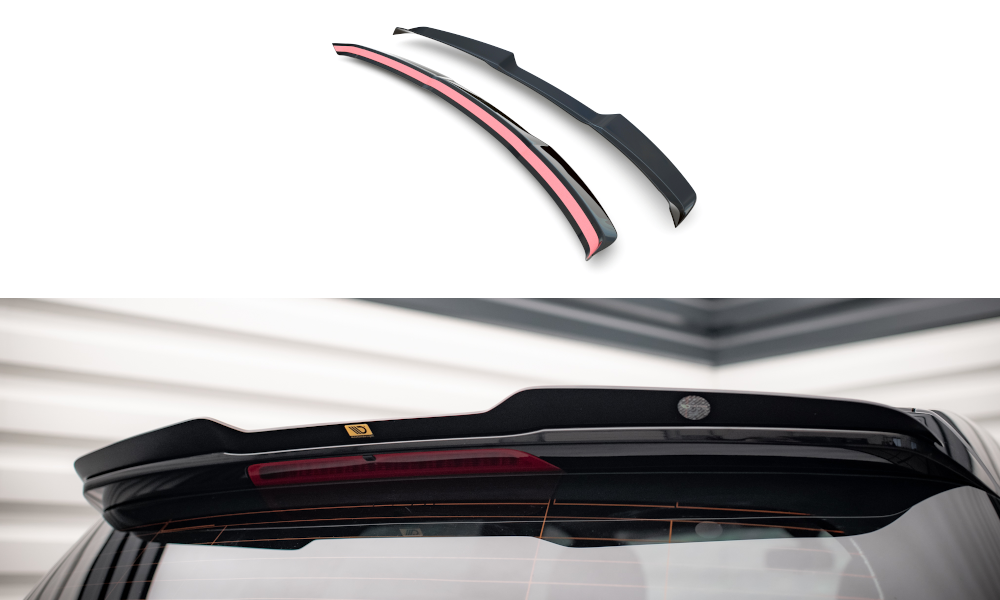 Heck Spoiler Aufsatz Abrisskante passend für Mercedes B W246 FL schwarz Hochglanz