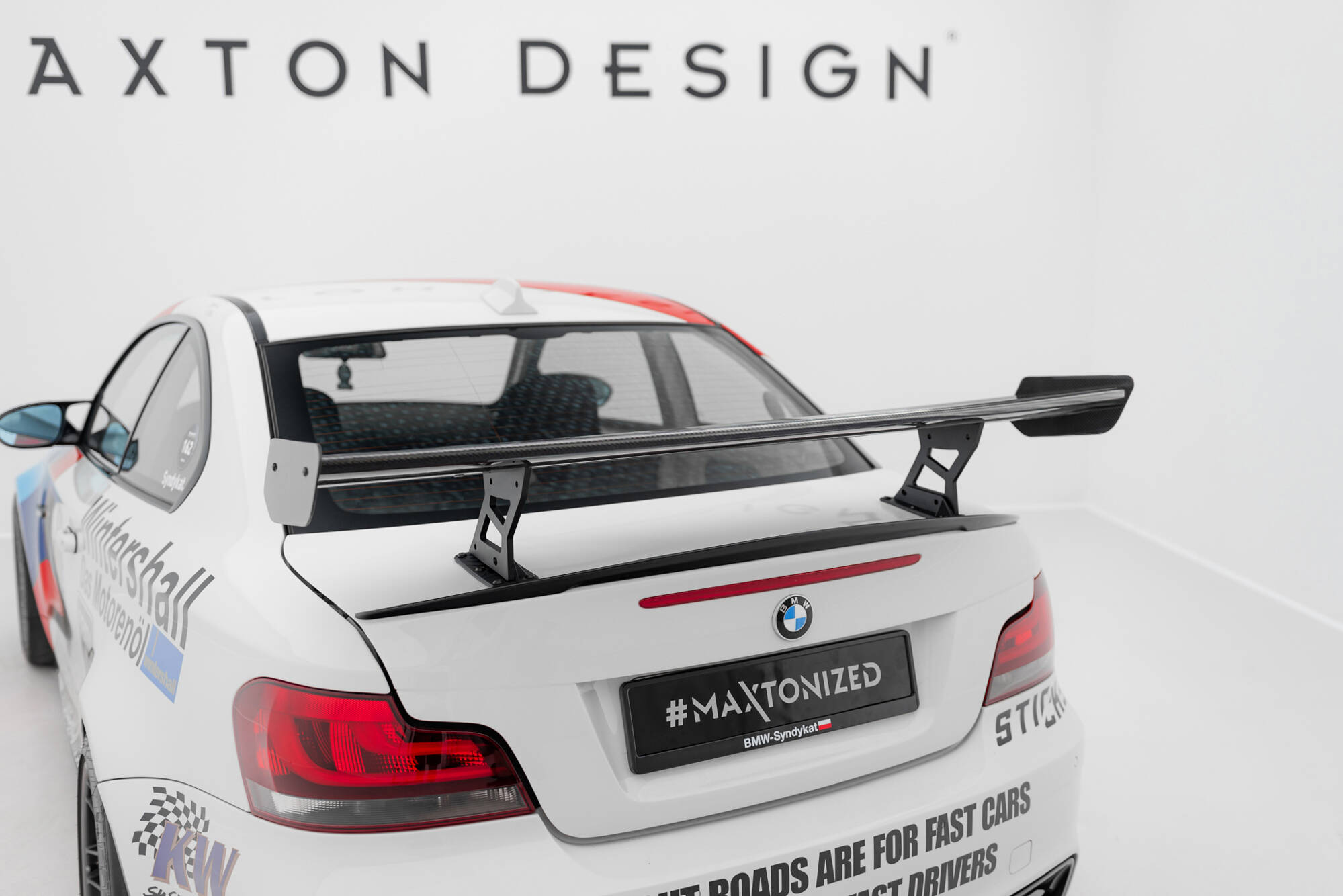 Carbon Heck Spoiler Heckflügel Standfuß Innen V.2 passend für BMW 1er M E82