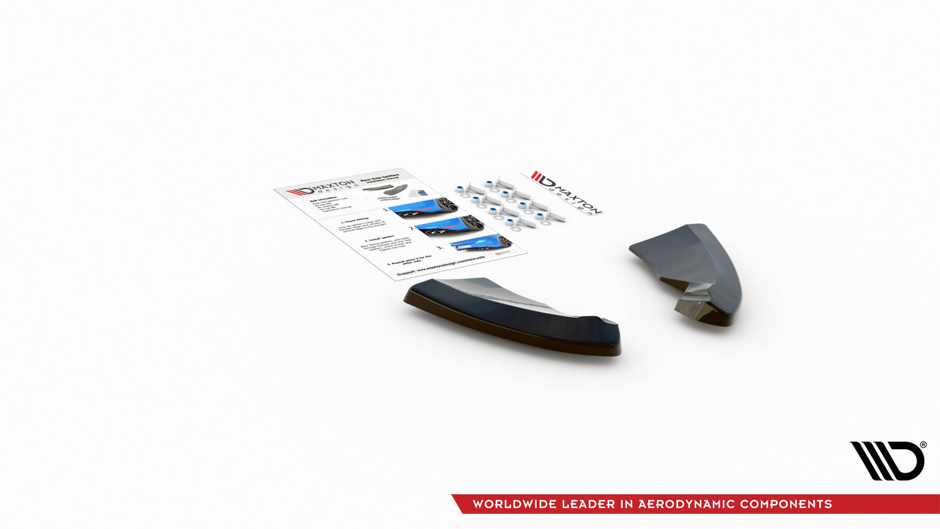 Street+ Heck Ansatz Flaps V.1 passend für Opel Astra GTC OPC-Line J schwarz Hochglanz