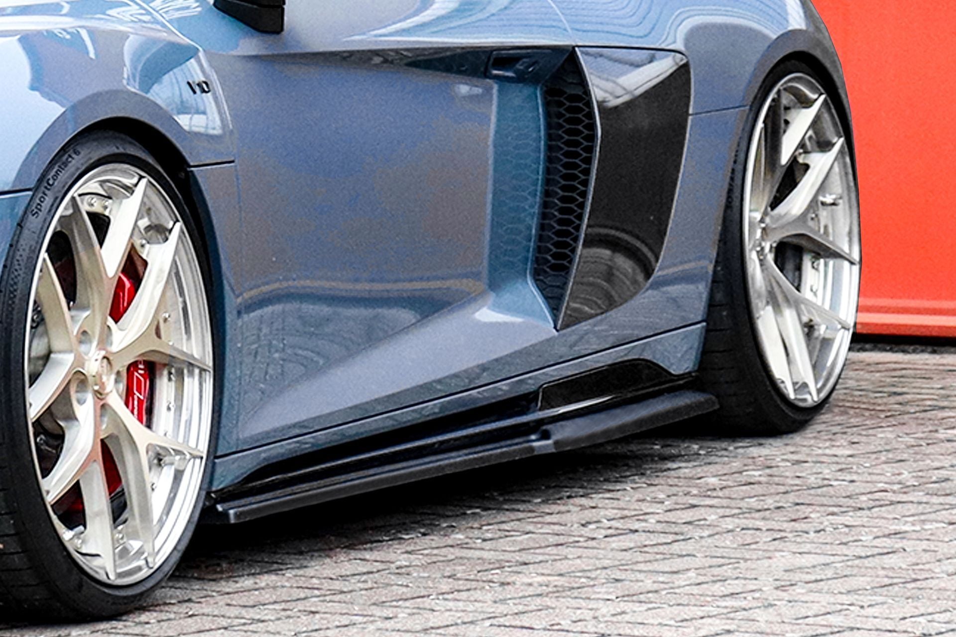Cup Seitenschweller für Audi R8 4S Facelift ab Bj. 2019 - Schwarz Matt
