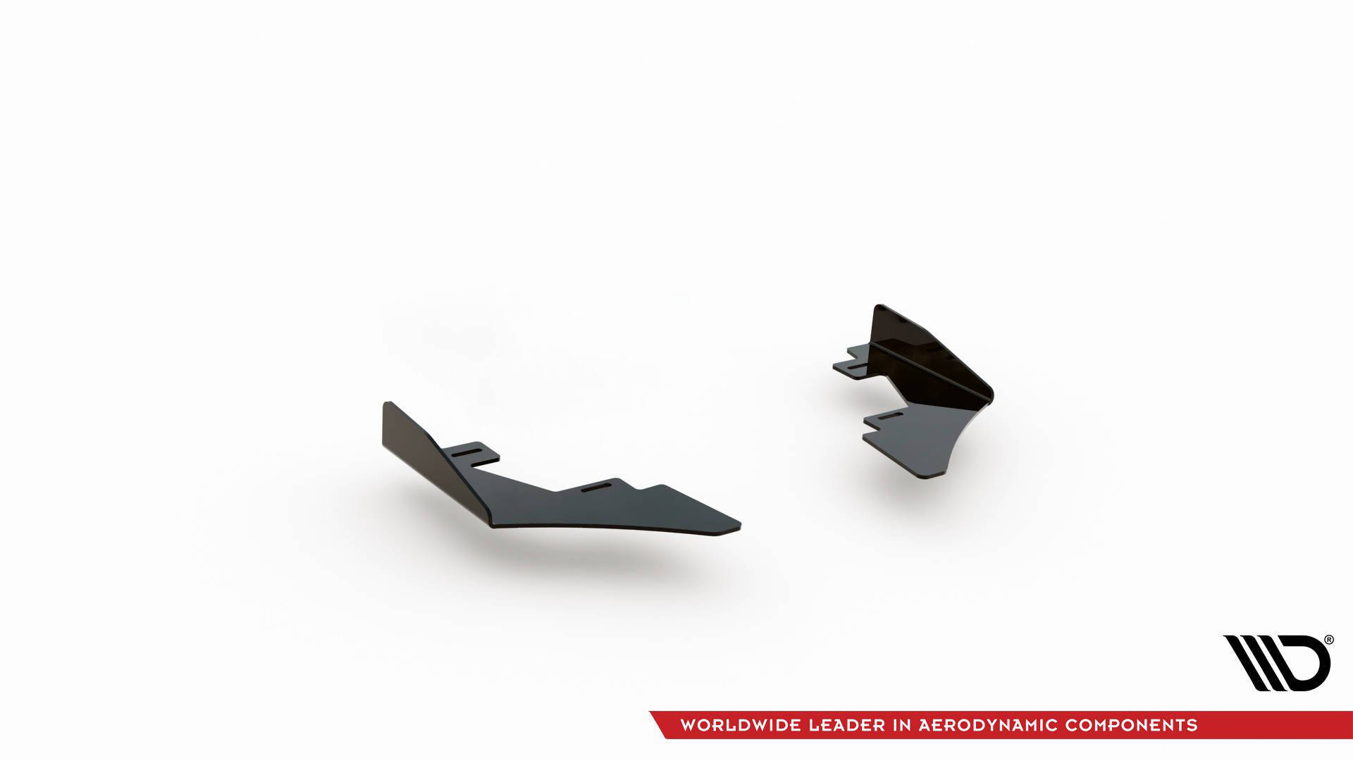 Hintere Seiten Flaps passend für VW Golf GTI Clubsport Mk8 FL schwarz Hochglanz