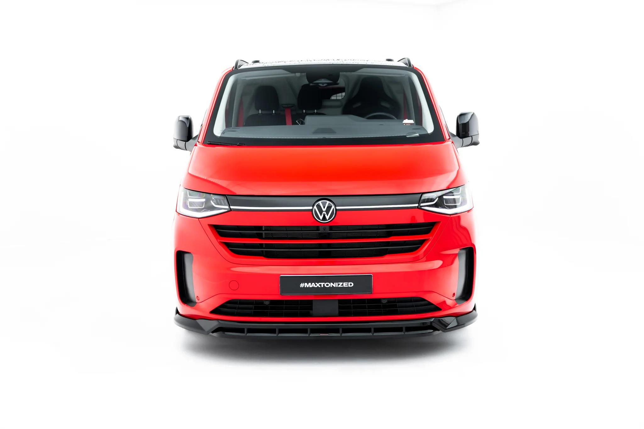 Frontlippe V.2 passend für VW Transporter T7 schwarz Hochglanz
