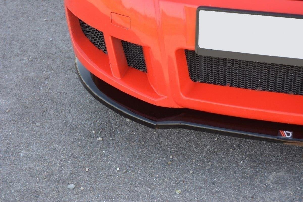 Street+ Spoilerlippe Front Ansatz passend für Fiat Stilo Schumacher schwarz Hochglanz