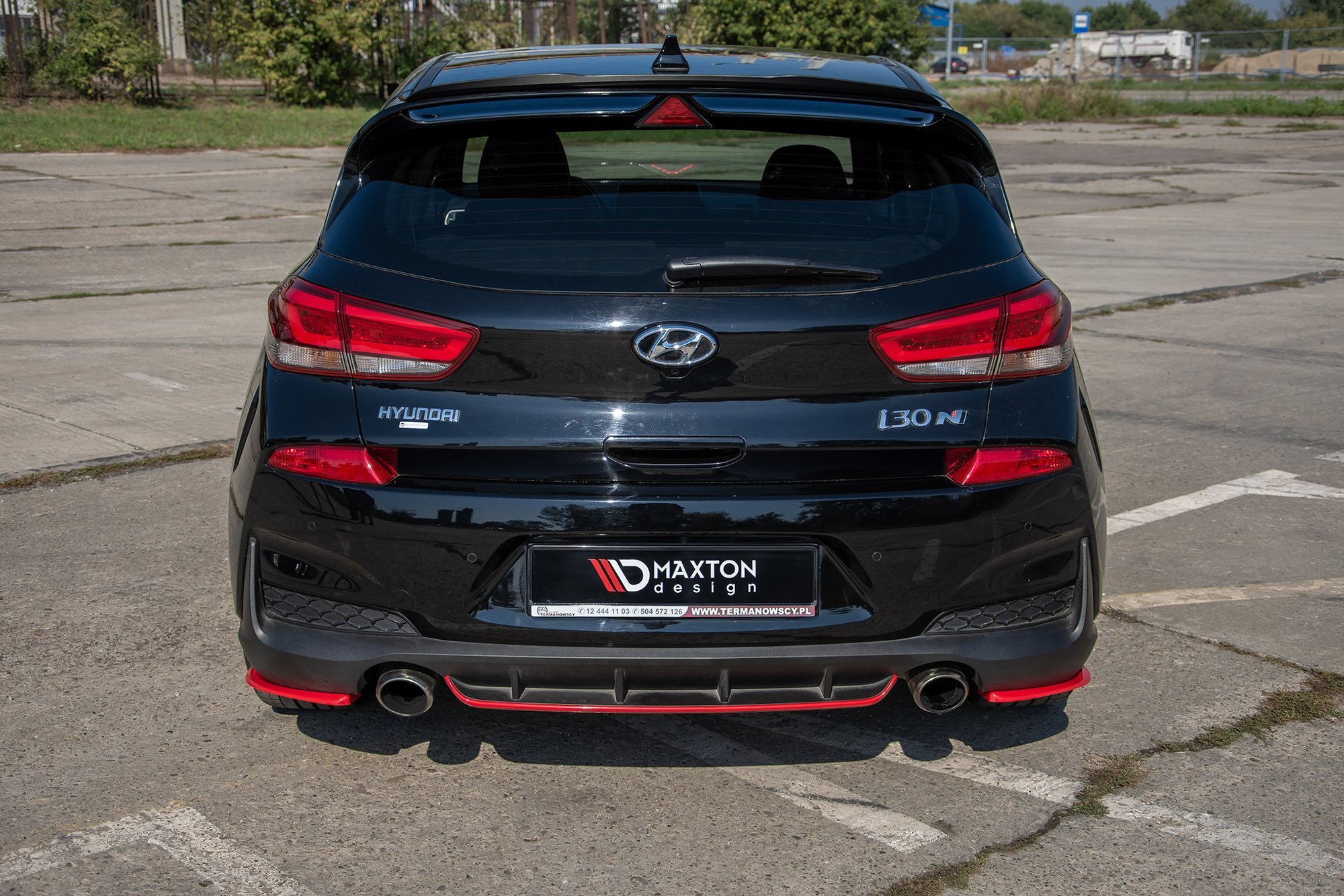 Heck Ansatz Flaps Diffusor V.2 für Hyundai I30 N Mk3 Hatchback