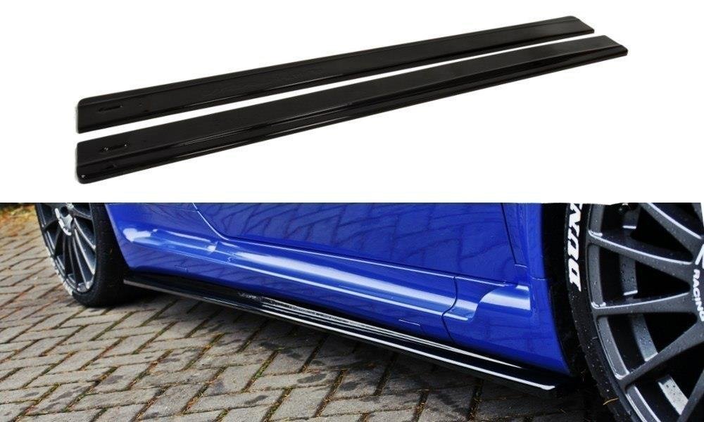 Street+ Seitenschweller Leisten passend für Alfa Romeo 147 GTA schwarz Hochglanz