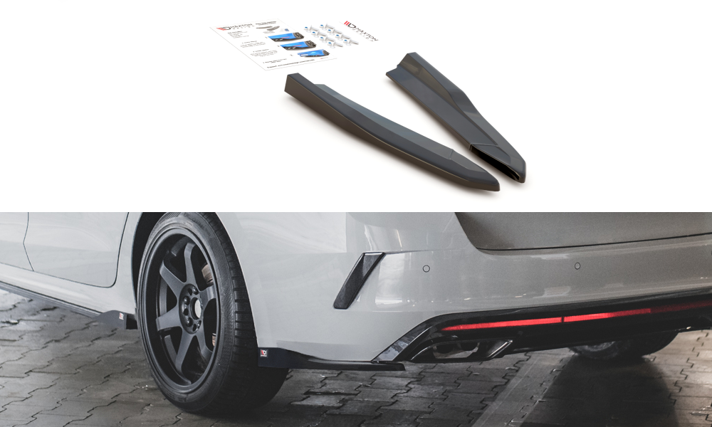 Street+ Heck Ansatz Flaps V.2 passend für Skoda Octavia RS Combi / Liftback Mk4 / Mk4 FL schwarz Hochglanz