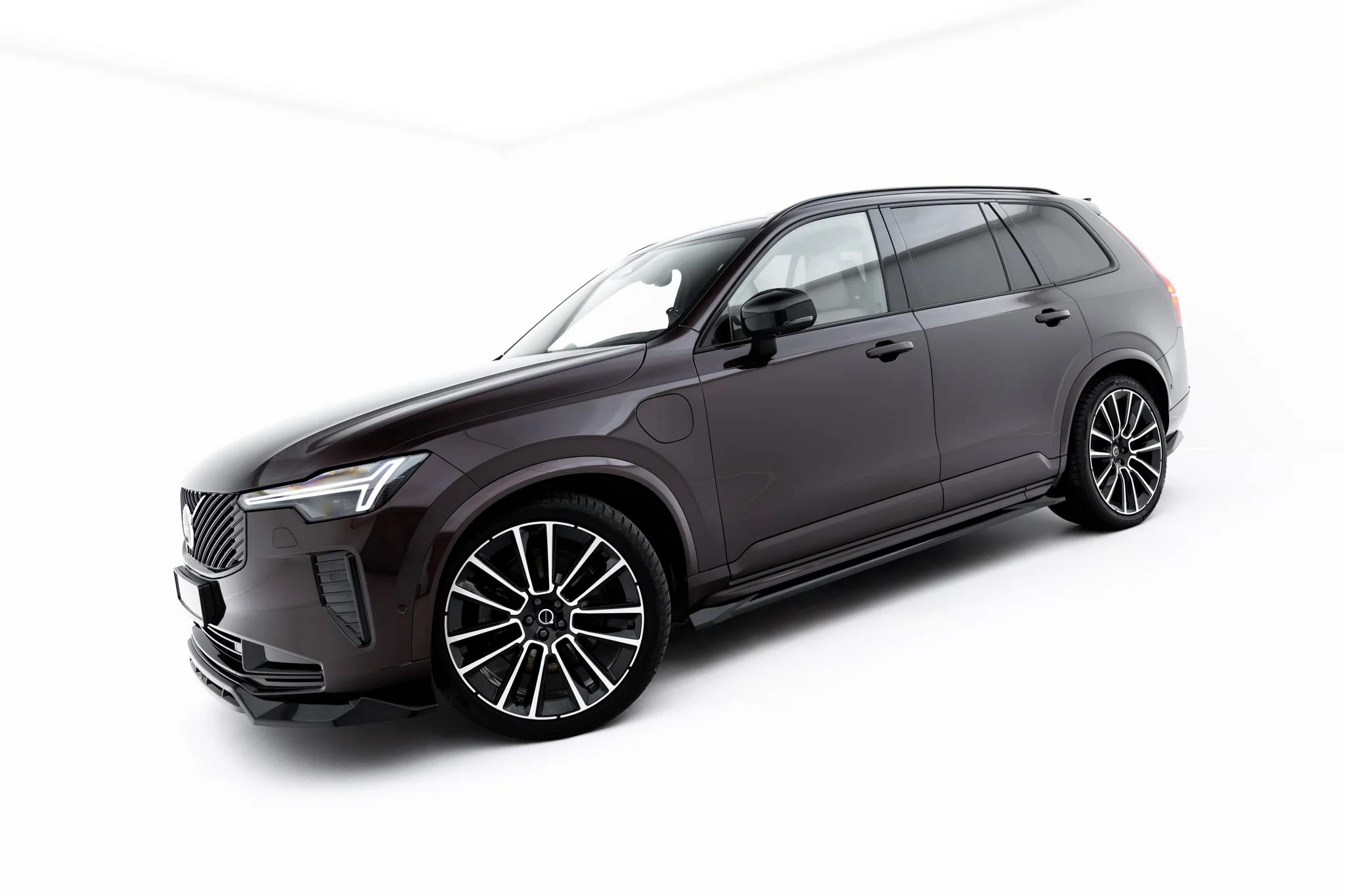 Street+ Seitenschweller Leisten passend für Volvo XC90 Mk2 Facelift 2 schwarz Hochglanz