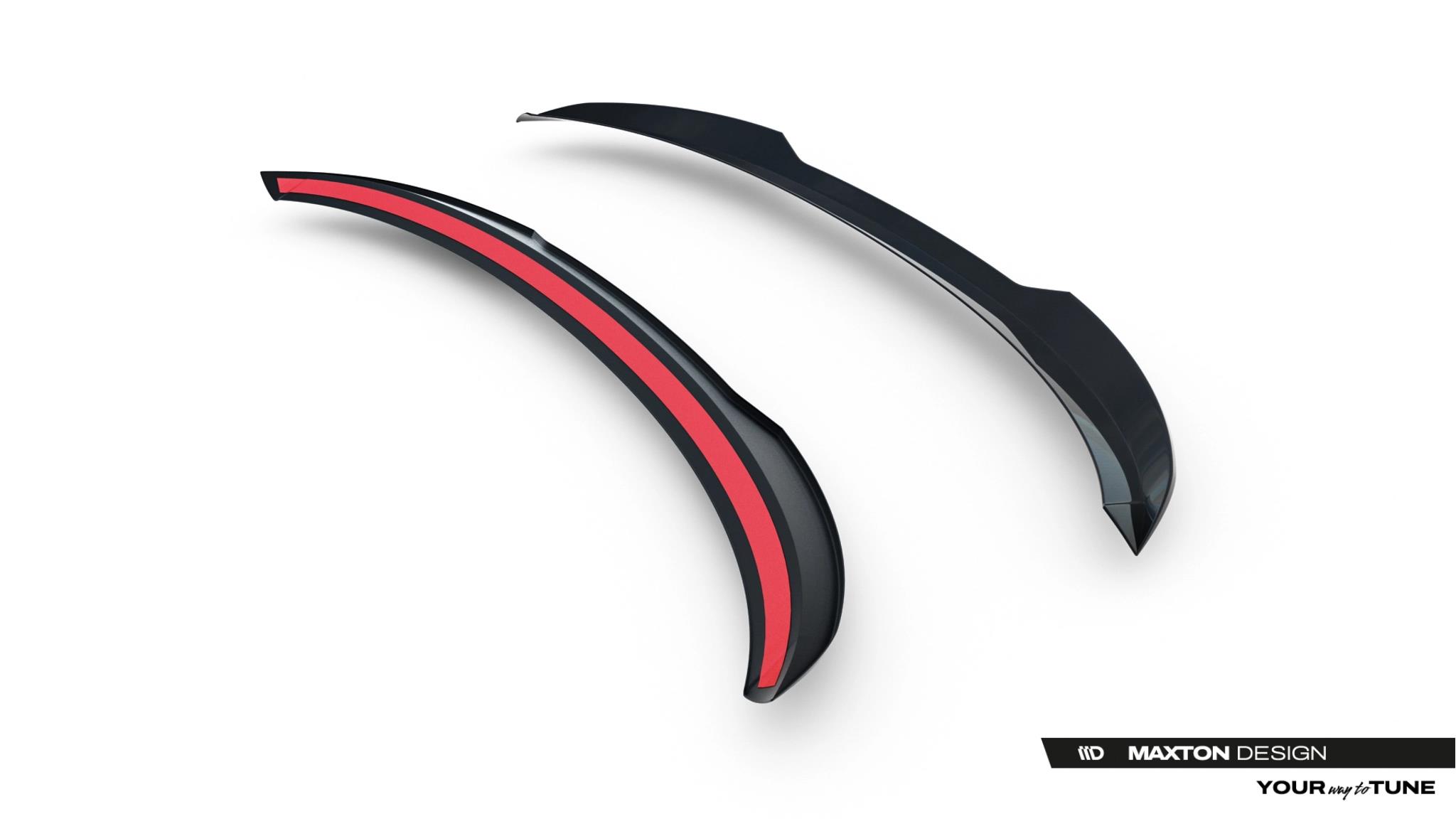 Heckspoiler Lippe passend für Audi Q6 e-tron Standard / S-Line / SQ6 e-tron SUV Mk1 schwarz Hochglanz
