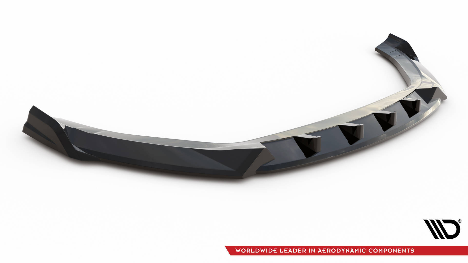 Street+ Spoilerlippe Front Ansatz V.1 passend für Hyundai Kona N Mk1 schwarz Hochglanz