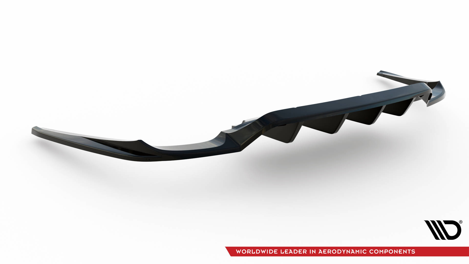 Street+ Mittlerer Diffusor RACE Heck Ansatz passend für Porsche Panamera Turbo 970 schwarz Hochglanz