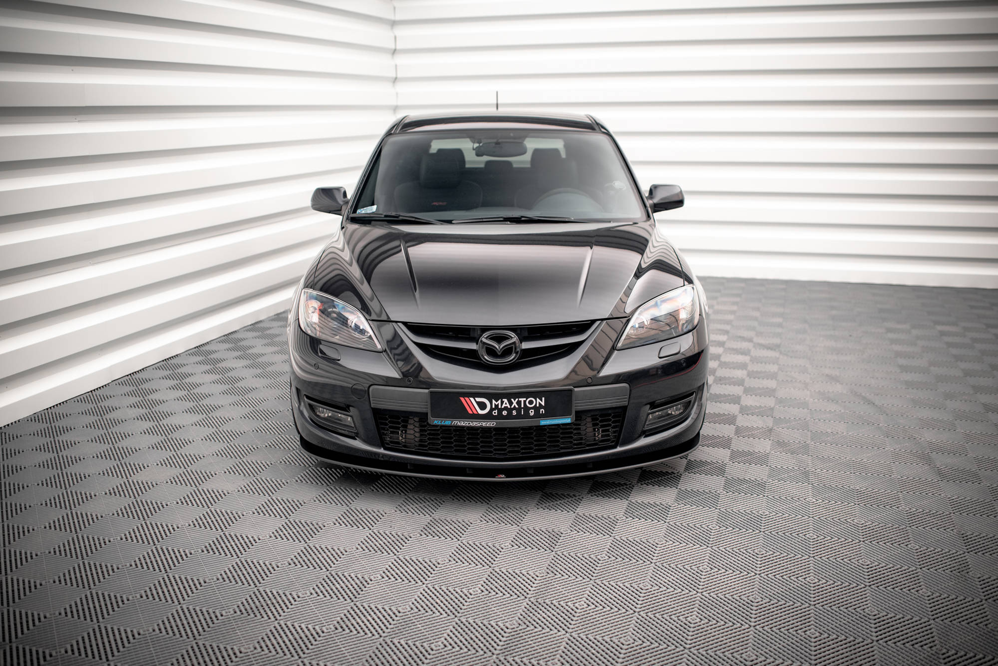 Street Pro Spoilerlippe Front Ansatz passend für Mazda 3 MPS Mk1 rot