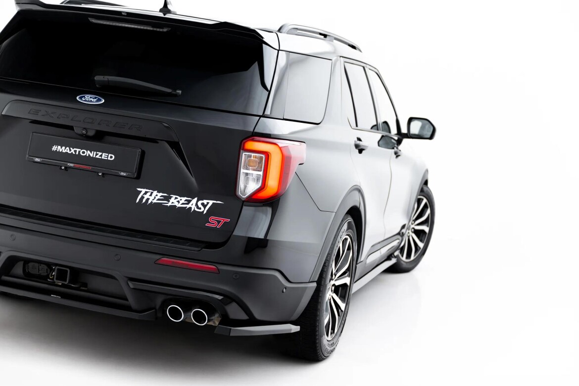 Diffusor Flaps passend für Ford Explorer ST Mk6 schwarz Hochglanz
