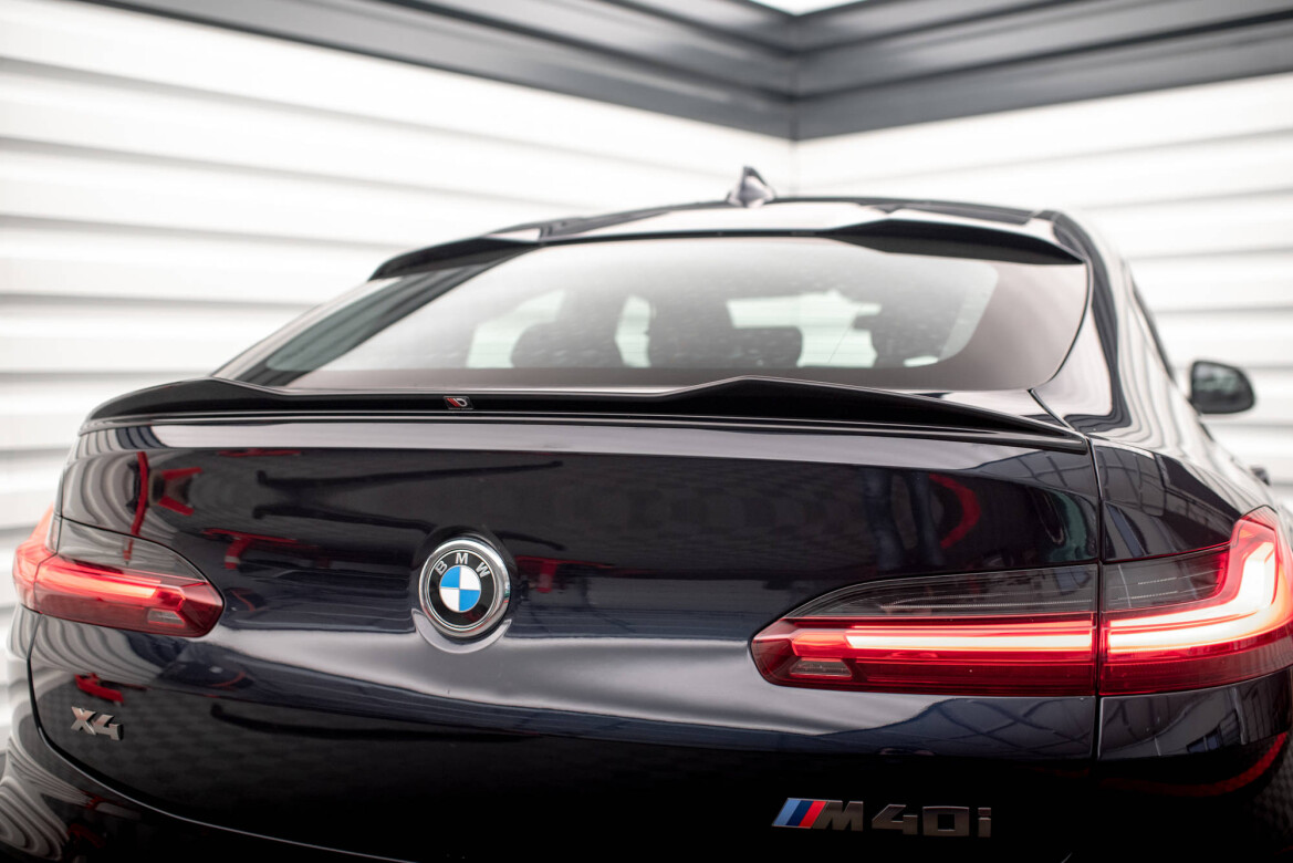 Heckspoiler Lippe 3D passend für BMW X4 M-Paket G02 schwarz Hochglanz