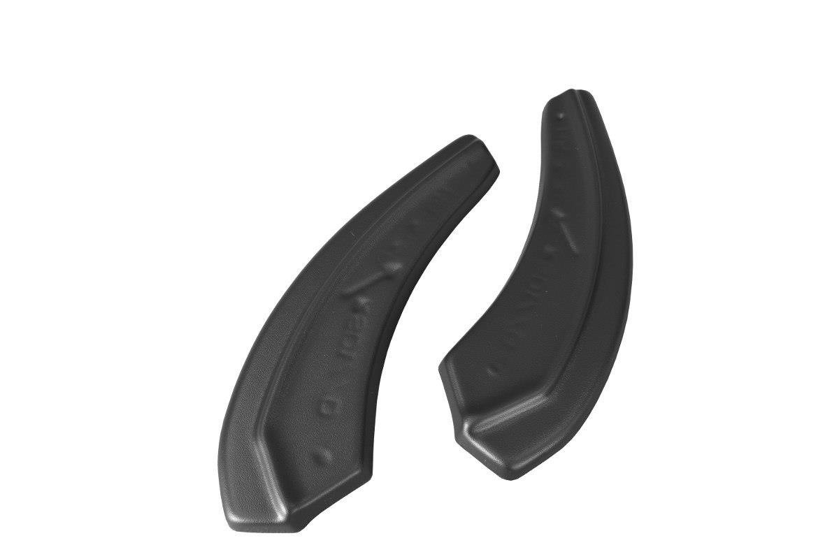 Heck Ansatz Flaps Diffusor für Mazda 3 BN Mk3 Facelift schwarz Hochglanz