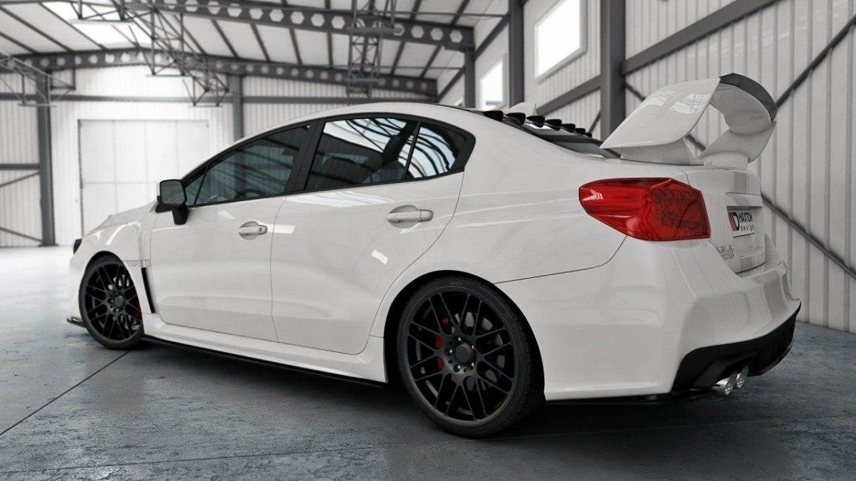 Street+ Seitenschweller Leisten V.1 passend für Subaru Impreza WRX STI MK4 schwarz Hochglanz