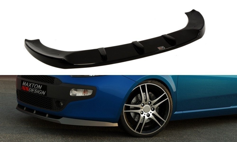 Street+ Spoilerlippe Front Ansatz passend für Fiat Punto Standard schwarz Hochglanz