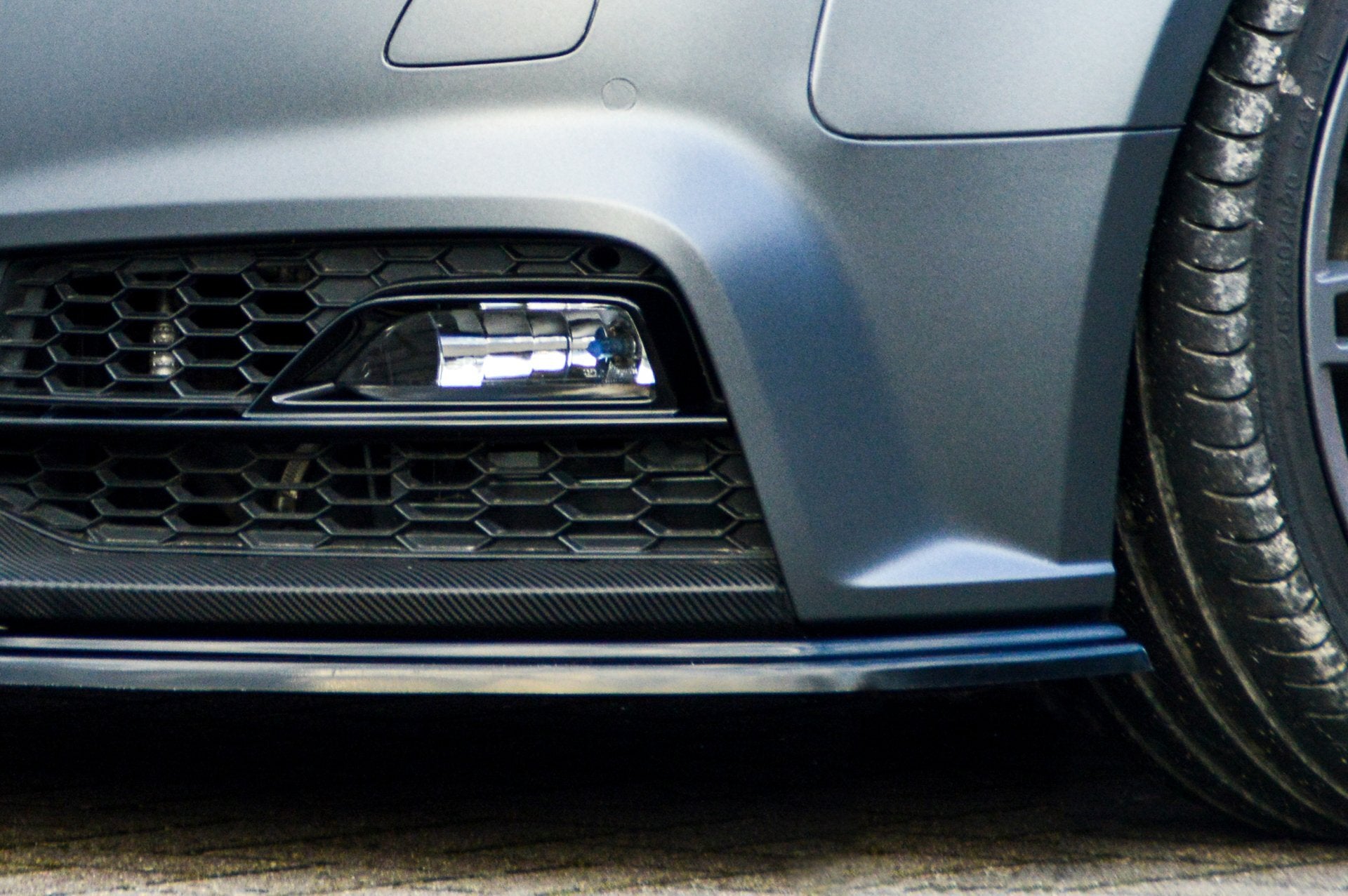 Cup Frontspoilerlippe für Audi A5 B8 Sport Edition Plus Bj. 2012-2017 Schwarz Matt